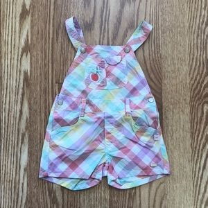 NWT Multicolor Gingham Romper for Baby Girl | Kanz